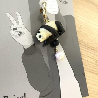 ★40％OFF★froufroudesucre フルフルドシュクル MASK CHARM Panda マスクチャーム パンダ