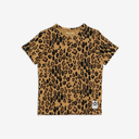 ★BASIC★mini rodini ミニロディーニ Basic leopard ss tee TENCEL™ Beige