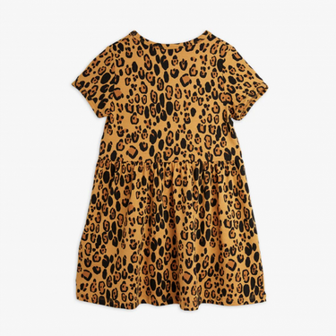 ★BASIC★mini rodini ミニロディーニ Basic leopard dress TENCEL™ Beige