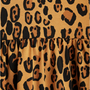 ★BASIC★mini rodini ミニロディーニ Basic leopard dress TENCEL™ Beige