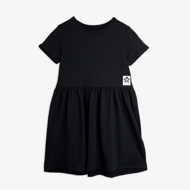 ★BASIC★mini rodini ミニロディーニ Basic ss dress TENCEL™ Black