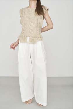 WONDER FULL LIFE ワンダーフルライフ WONDER FULL LIFE×TAKt HAND KNIT ivory WFL24-S05-5 KNIT＃5