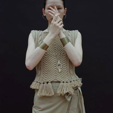 WONDER FULL LIFE ワンダーフルライフ WONDER FULL LIFE×TAKt HAND KNIT camel WFL24-S05-5 KNIT＃5