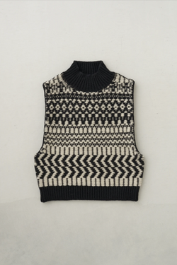 WONDER FULL LIFE ワンダーフルライフ WONDER FULL LIFE×TAKt HAND KNIT ivory×black WFL24-S05-11 KNIT＃11