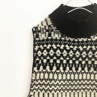 WONDER FULL LIFE ワンダーフルライフ WONDER FULL LIFE×TAKt HAND KNIT ivory×black WFL24-S05-11 KNIT＃11