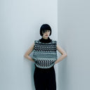 WONDER FULL LIFE ワンダーフルライフ WONDER FULL LIFE×TAKt HAND KNIT ivory×black WFL24-S05-11 KNIT＃11