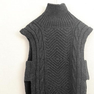 WONDER FULL LIFE ワンダーフルライフ WONDER FULL LIFE×TAKt HAND KNIT charcoal gray WFL22-S05-16 KNIT＃16