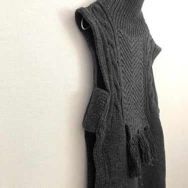 WONDER FULL LIFE ワンダーフルライフ WONDER FULL LIFE×TAKt HAND KNIT charcoal gray WFL22-S05-16 KNIT＃16
