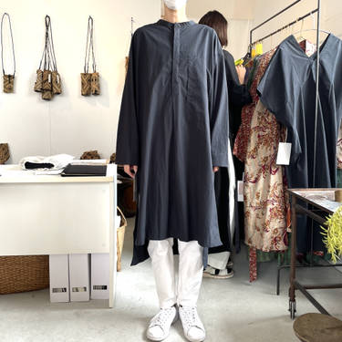 WONDER FULL LIFE＋LIGHT YEARS “COUNTERPOINT” KURTA -�� dark navy WFL22-S61