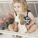 Senger Naturwelt ゼンガーナチュウェルト Floppy animal Dog small white & beige ドッグ ホワイト&ベージュ Sサイズ Y21814
