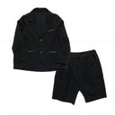 ★30%OFF★kihanan別注限定セットアップ kh01★nunuforme ヌヌフォルム ジャージーコクーンジャケット&クロスタックハーフパンツ BLACK