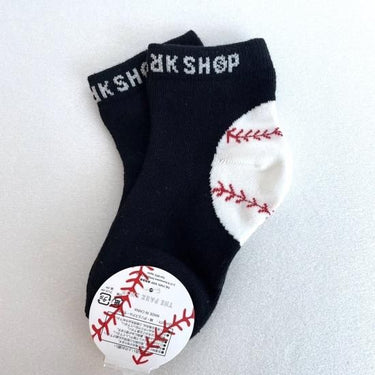 THE PARK SHOP ザ パークショップ ANKLE BALL SOCKS black TPS-455