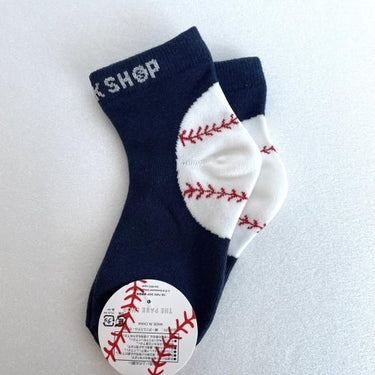 THE PARK SHOP ザ パークショップ ANKLE BALL SOCKS navy TPS-455