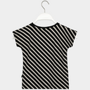 ★40%0FF★PAPU パプ STRIPE T-TOP KID BLACK/SAND 20500
