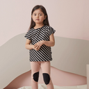★40%0FF★PAPU パプ STRIPE T-TOP KID BLACK/SAND 20500
