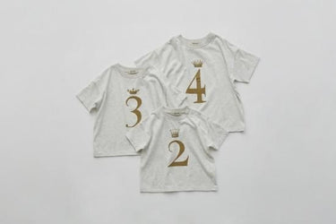 ★BASIC★eLfinFolk エルフィンフォルク Number Tee for Birthday top ivory elf-555J02