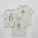 ★BASIC★eLfinFolk エルフィンフォルク Number Tee for Birthday top ivory elf-555J02