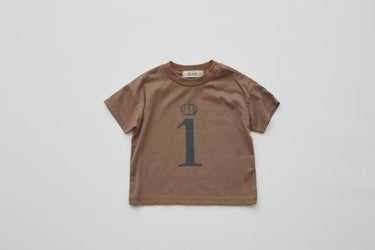 ★BASIC★eLfinFolk エルフィンフォルク Number Tee for Birthday cocoa brown elf-555J02