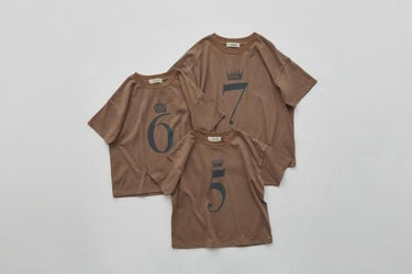 ★BASIC★eLfinFolk エルフィンフォルク Number Tee for Birthday cocoa brown elf-555J02