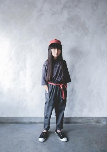★70%OFF★2022SS★michirico ミチリコ reversible cap ダークグレー×メープルローズ MR22SS-29(baby)(kids)(womens)