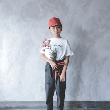 ★70%OFF★2022SS★michirico ミチリコ reversible cap ダークグレー×メープルローズ MR22SS-29(baby)(kids)(womens)