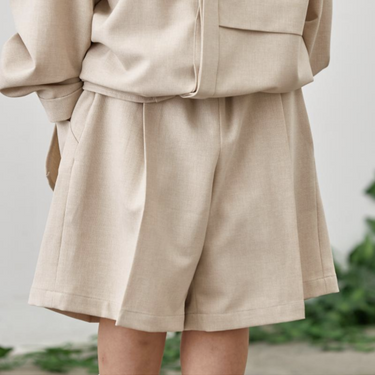 MOUN TEN. マウンテン polyester canapa half pants sand 22S-MP55C-1108