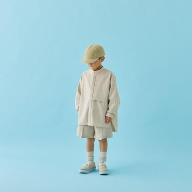 MOUN TEN. マウンテン polyester canapa pocket shirts sand 22S-MS26-1106
