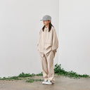 MOUN TEN. マウンテン polyester canapa pocket shirts sand 22S-MS26-1106