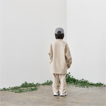 MOUN TEN. マウンテン polyester canapa pocket shirts sand 22S-MS26-1106