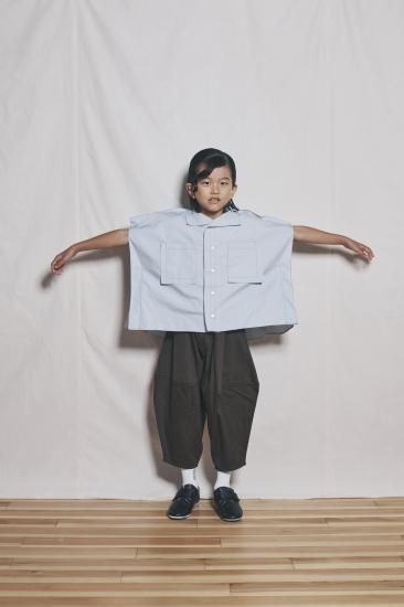 ★BASIC★ns-621-005 nunuforme ヌヌフォルム オックス ポインテッド パンツ Khaki