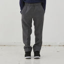 MOUN TEN. マウンテン washable wool slacks charcoal 22W-MP67-1236