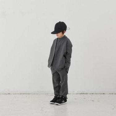 MOUN TEN. マウンテン washable wool slacks charcoal 22W-MP67-1236