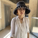 ★50%OFF★kihanan限定★特注保存袋付★LORNA MURRAY ローナ マーレイ "Hills" Positano×Grey Capri Hat Adult