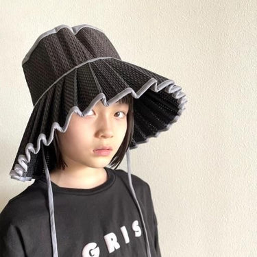 ★50%OFF★kihanan限定★特注保存袋付★LORNA MURRAY ローナ マーレイ "Hills" Positano×Grey Capri Hat Adult