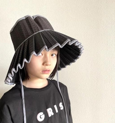 ★50%OFF★kihanan限定★特注保存袋付★LORNA MURRAY ローナ マーレイ "Hills" Positano×Grey Capri Hat Adult