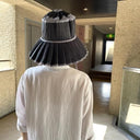★50%OFF★kihanan限定★特注保存袋付★LORNA MURRAY ローナ マーレイ "Hills" Positano×Grey Capri Hat Adult