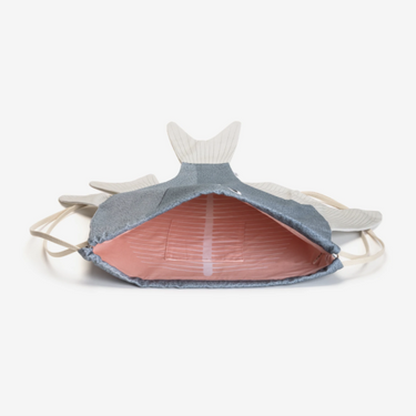 Donfisher ドンフィッシャー SILVER BIDDY Adult Backpack Blue クロサギ 魚バックパック リュック
