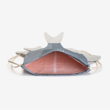 Donfisher ドンフィッシャー SILVER BIDDY Adult Backpack Blue クロサギ 魚バックパック リュック