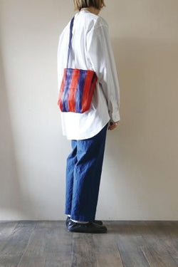★30%OFF★India souvenir Bag-Mini shoulder インド製ミニショルダーバッグ BR×BL AE023