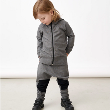 ★40%0FF★PAPU パプ ZIP HOODIE KID MELANGE GREY 20165