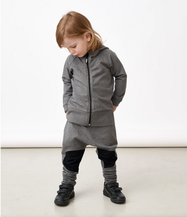 ★40%0FF★PAPU パプ ZIP HOODIE KID MELANGE GREY 20165
