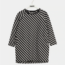 ★40%OFF★PAPU パプ STRIPE TUNIC KID BLACK SAND 20163