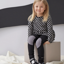 ★40%OFF★PAPU パプ STRIPE TUNIC KID BLACK SAND 20163