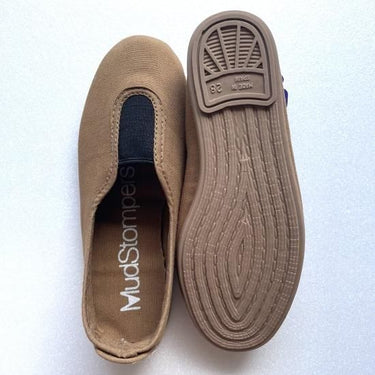La Cadena ラカデナ GIMNASIA PANEL COLOR SLIP ON MILITAR(8322) kids パネルスリッポンBROWNKHAKI×BLACK 55210/557 2