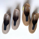 La Cadena ラカデナ GIMNASIA PANEL COLOR SLIP ON MILITAR(8322) kids パネルスリッポンBROWNKHAKI×BLACK 55210/557 2