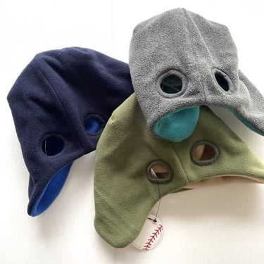 THE PARK SHOP ザ パークショップ FLEECE REVERSIBLE BEANIE KIDS navy TPS-492
