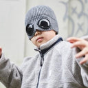 THE PARK SHOP ザ パークショップ GOGGLE PARK BEANIE KIDS gray TPS-494
