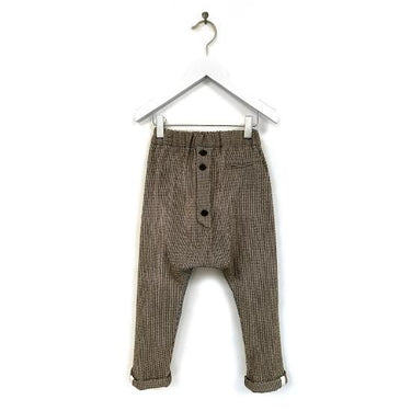 ★30%OFF★ANJA SCHWERBROCK アニャシュワーブロック PIRO low crotch trousers unisex Houndstooth 2254
