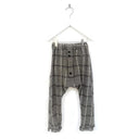 ★30%OFF★ANJA SCHWERBROCK アニャシュワーブロック PIRO low crotch trousers unisex Checks grey marl 2254