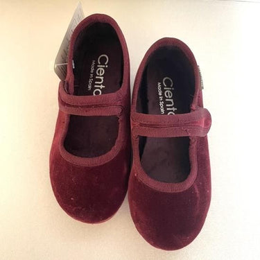 ★入荷済み★CIENTA シエンタ ベルクロワンストラップシューズ★burdeos / velour ボルドーベロア 500075